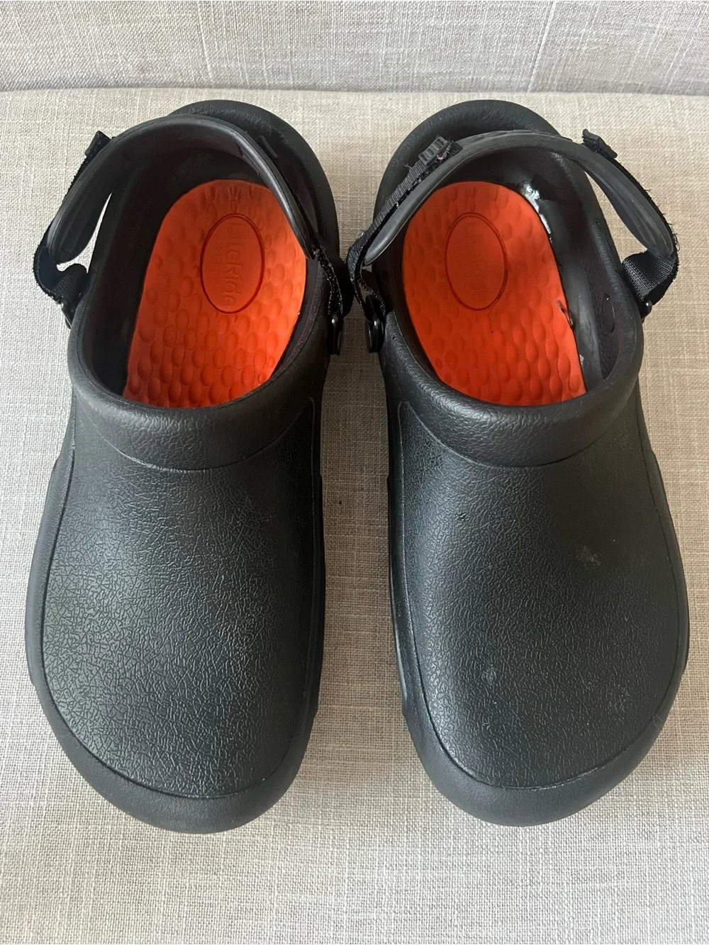 CROCS Lite Ride Men's Black Mule Clogs w/ strap, size 11